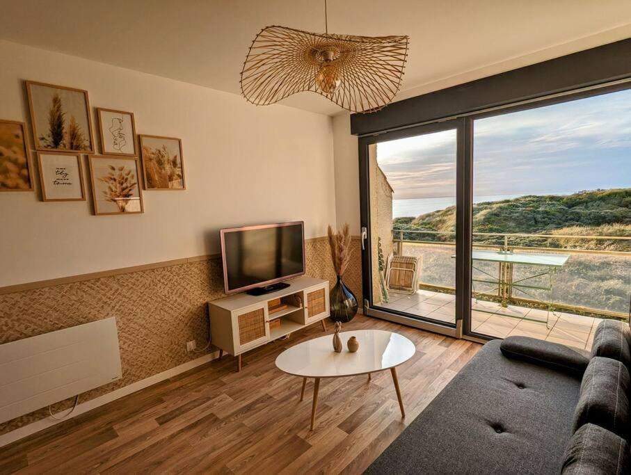 Duplex Au Calme Avec Vue Sur Les Dunes Et La Mer Ambleteuse Exterior foto